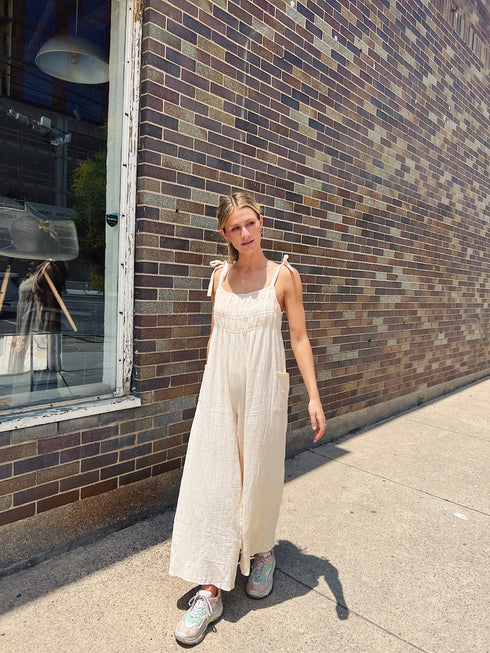 Easy Peasy Jumpsuit // Cream